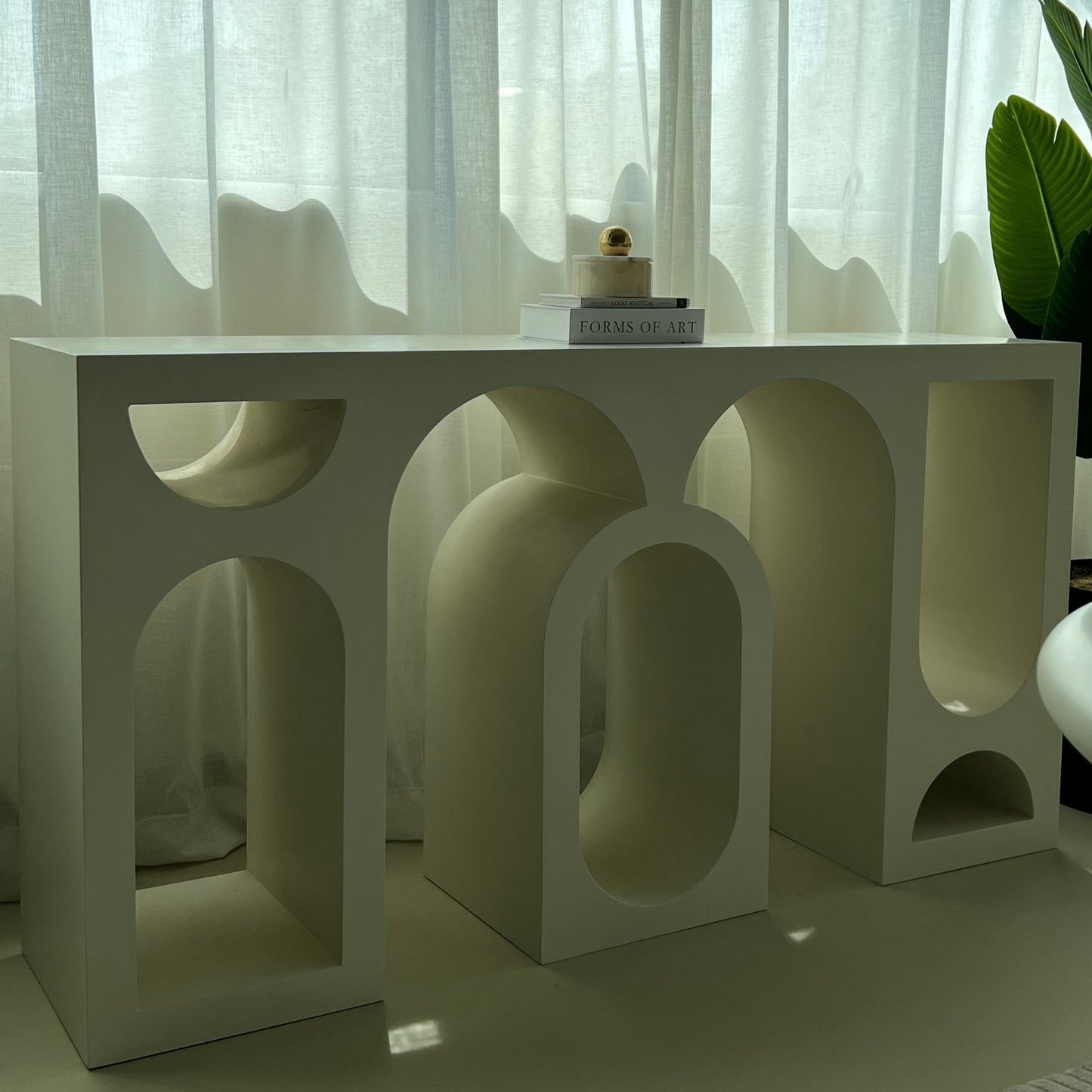 Bugatti Konsol Masası Krem MDF – 4. ürün görseli
