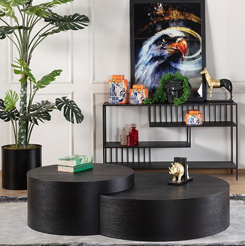 Arizona coffee table black oak