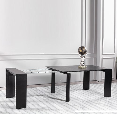 Max extention dining table black oak