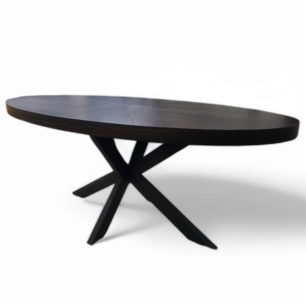 Datca Dining Table Spider Leg Travertine Hpl Traverten Colour Leg