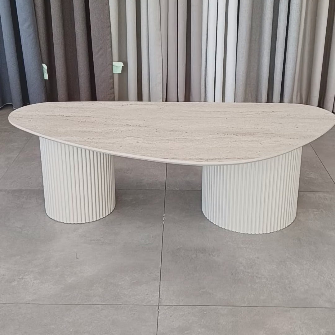 Stone Coffee Table Traverten Tweety Leg Travertine