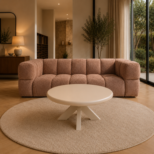 Biologische Ronde Salontafel Afmetingen Ø80 × H45 cm