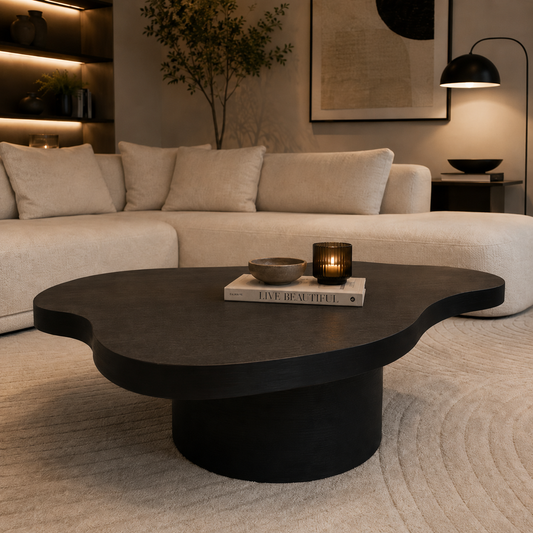 Winston Salontafel 130 × 90 cm | Zwart Eiken Fineer | Showmodel Outlet | Direct Leverbaar