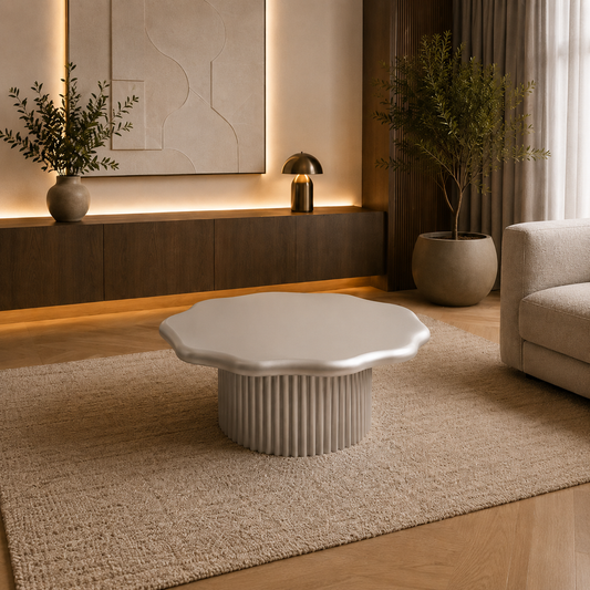 Parisl Salontafel 70 × 70 × 40 cm – Metalig Grey MDF | Outlet Showmodel | Direct Leverbaar