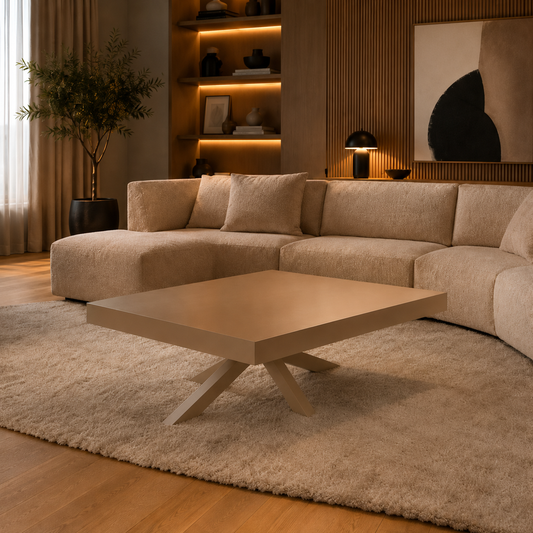 Rotterdam Salontafel – Showmodel | Platina 3 Eiken Fineer | 140 × 80 × 55 cm