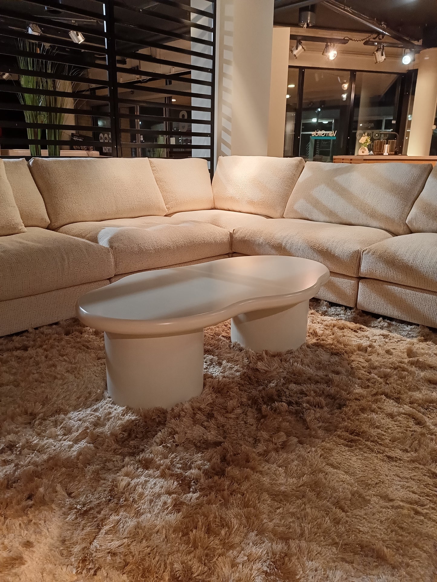 Cave salontafel - beige MDF