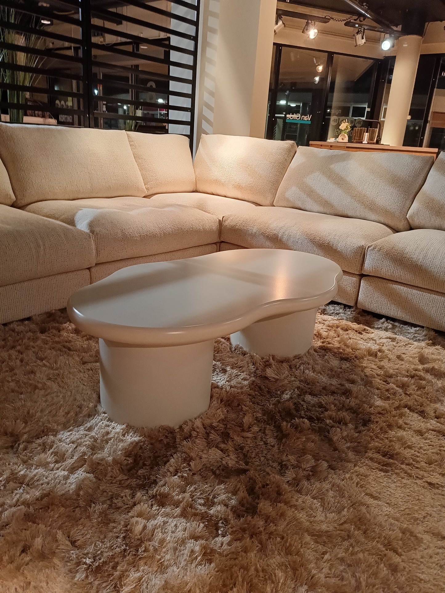 Cave salontafel - beige MDF