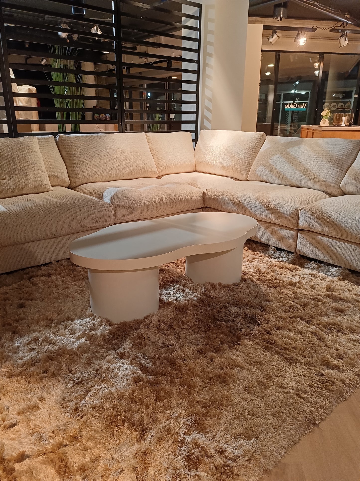 Cave salontafel - beige MDF