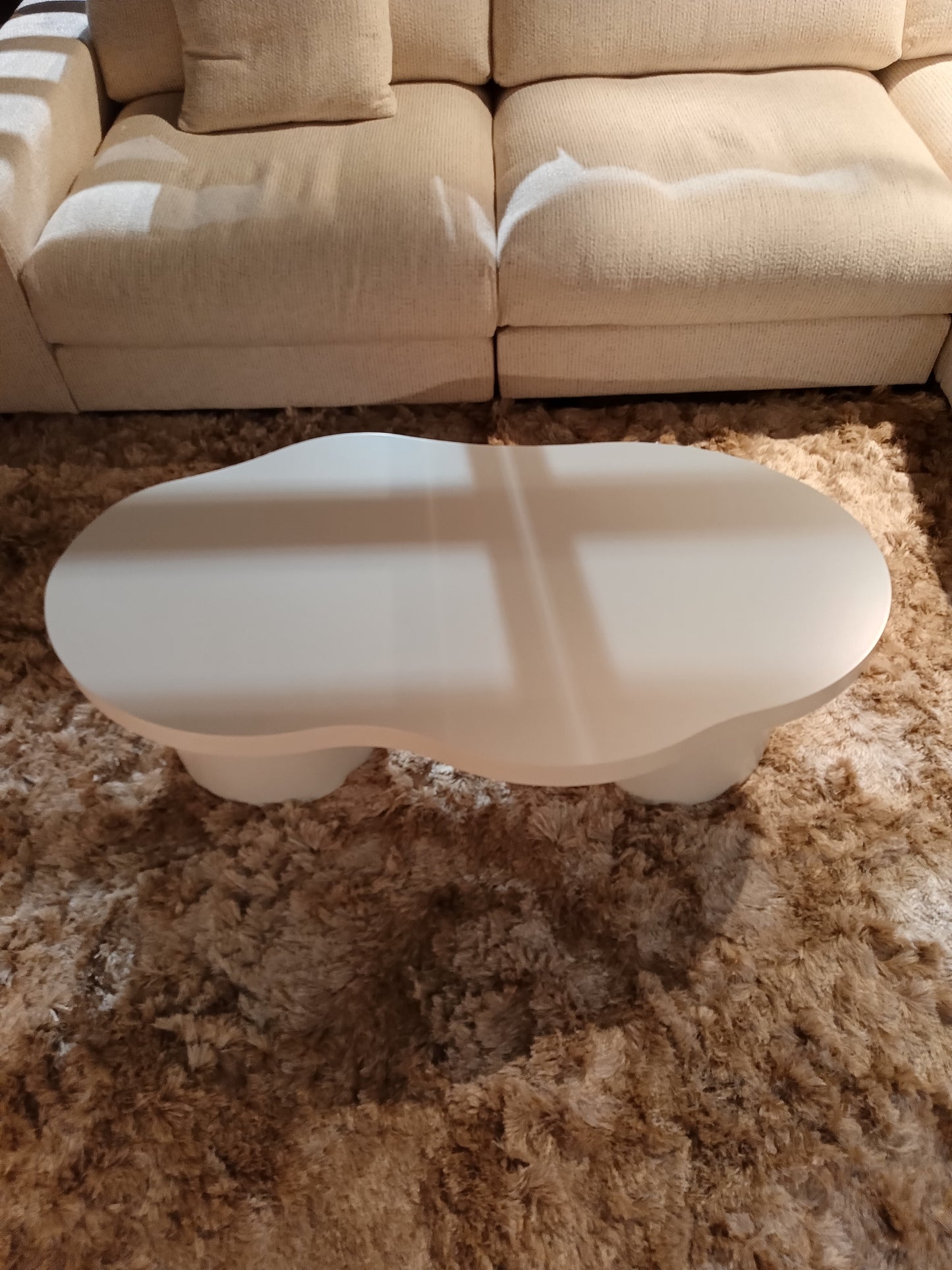Cave salontafel - beige MDF