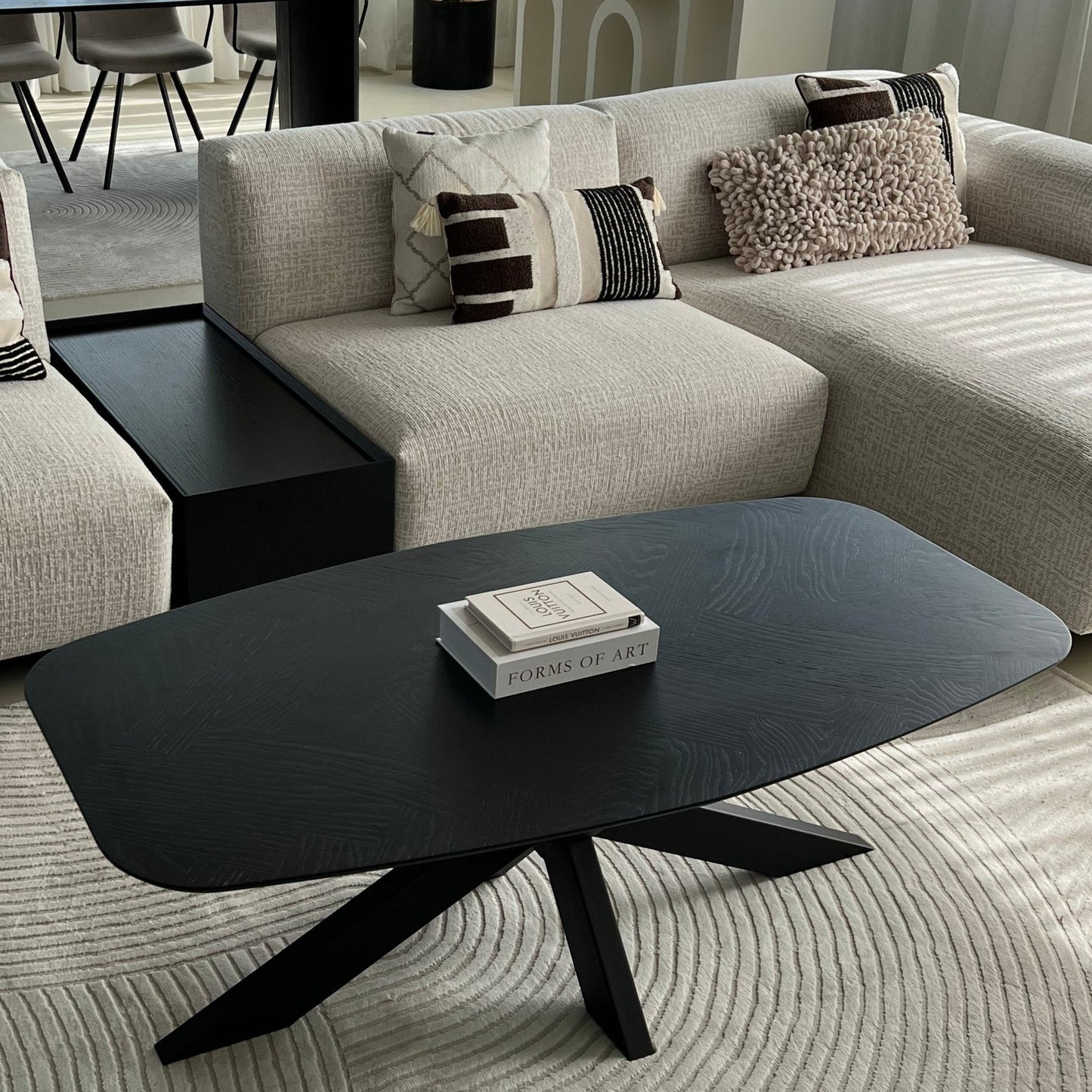 Danish ovale coffee table spider leg