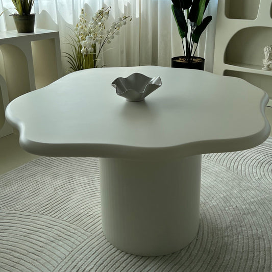 Ventana Dining Table Beige Mdf