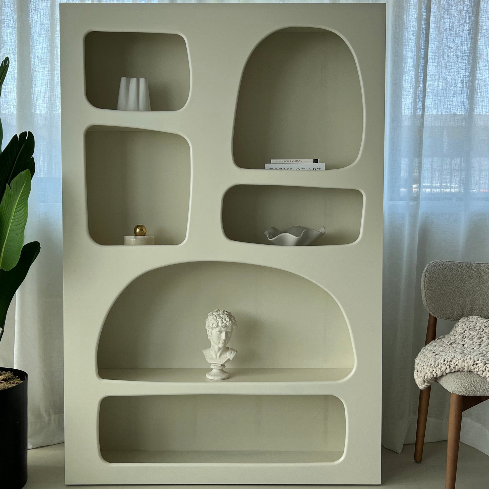 Ventana Kitaplık Krem MDF – 2. ürün görseli