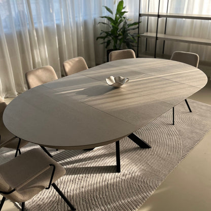 Spider round dining table platin 3