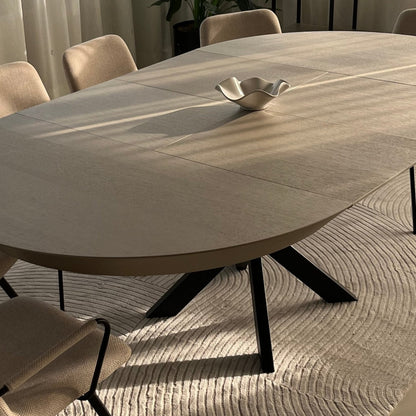 Spider round dining table platin 3