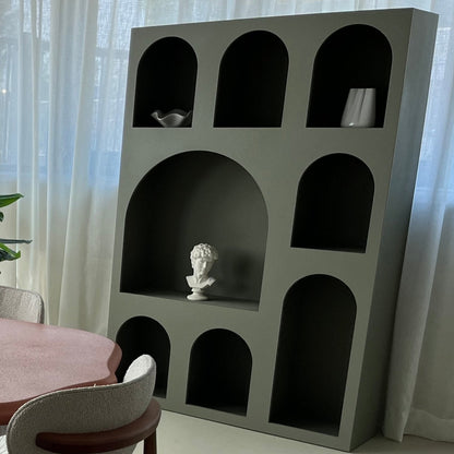 Winston boekenkast – zwart MDF