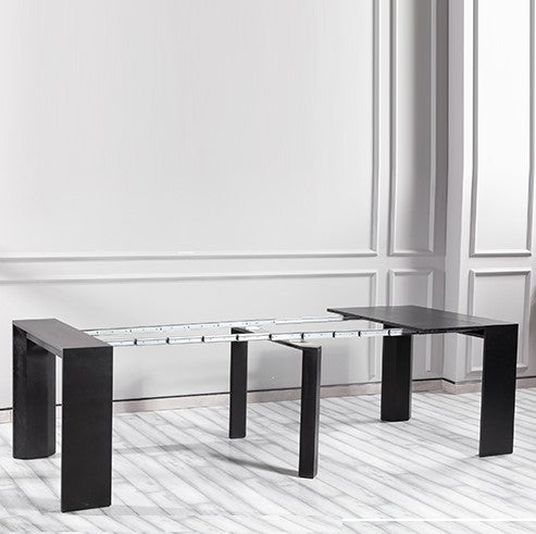 Max extention dining table black oak