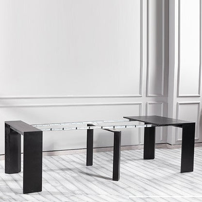 Max extention dining table black oak