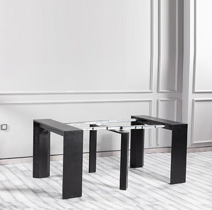 Max extention dining table black oak