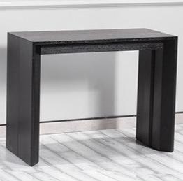 Max extention dining table black oak