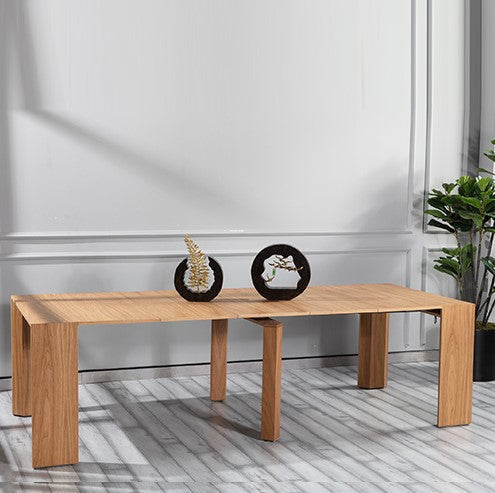 Max extention dining table naturel oak
