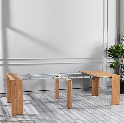 Max extention dining table naturel oak