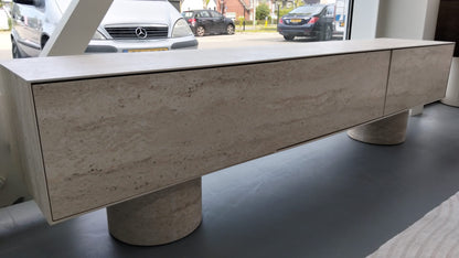 Angel Tv Stand Travertine Hpl