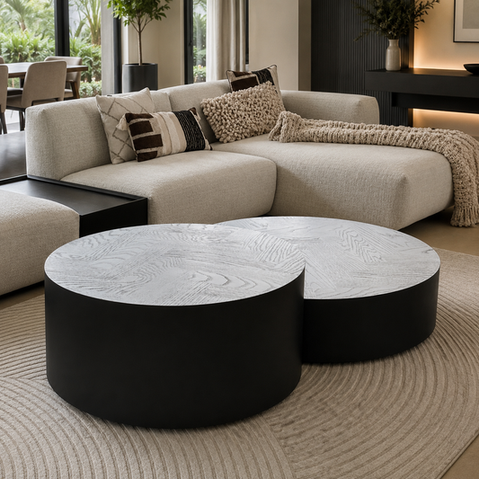 Arizona salontafel – set van twee, Fiscraat eiken