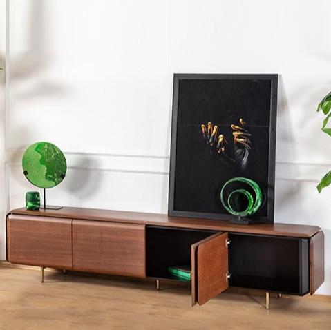 Bologna tv stand american walnut