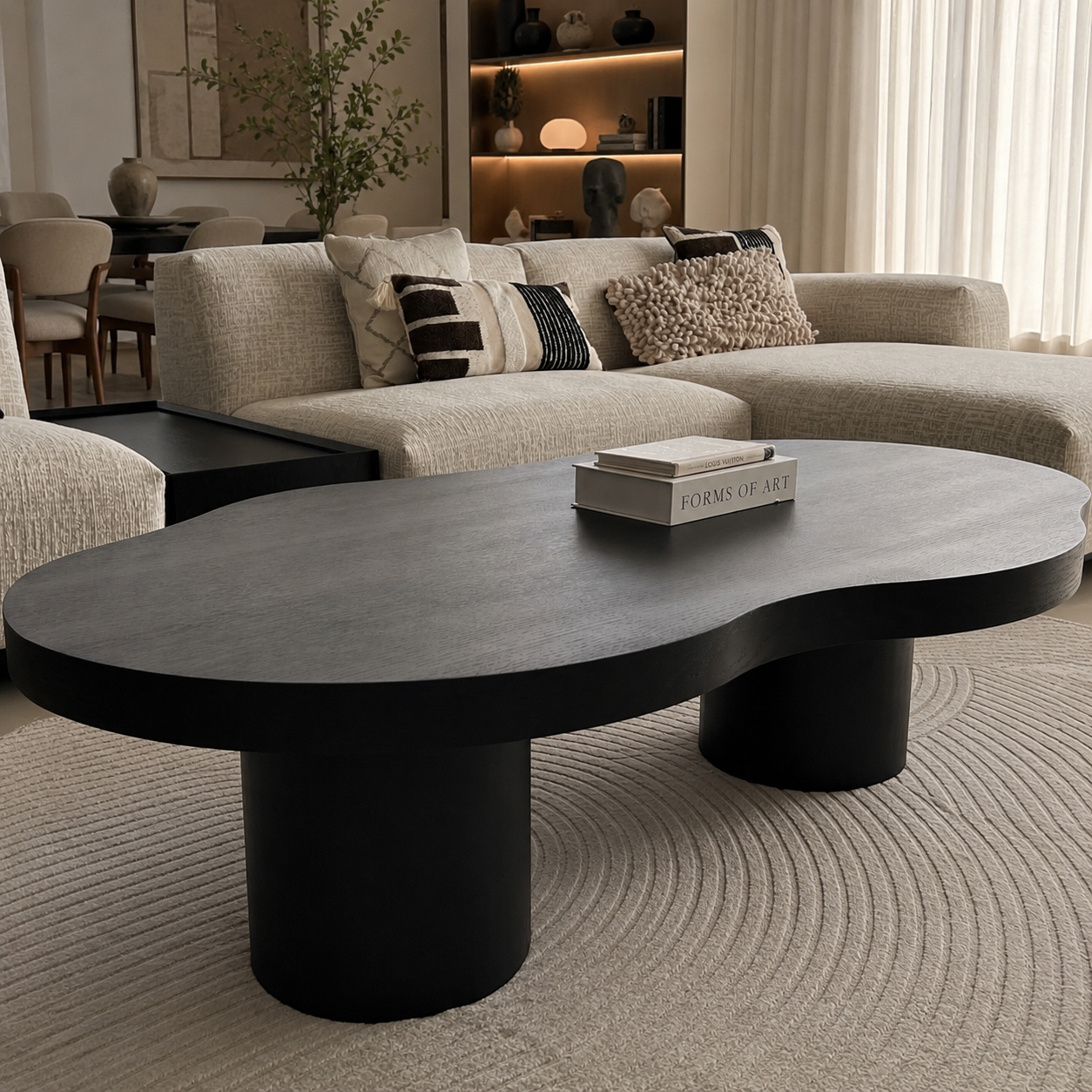 Bugatti salontafel - zwart eiken