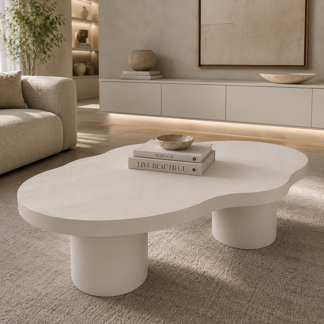 Bugatti salontafel - off-white MDF