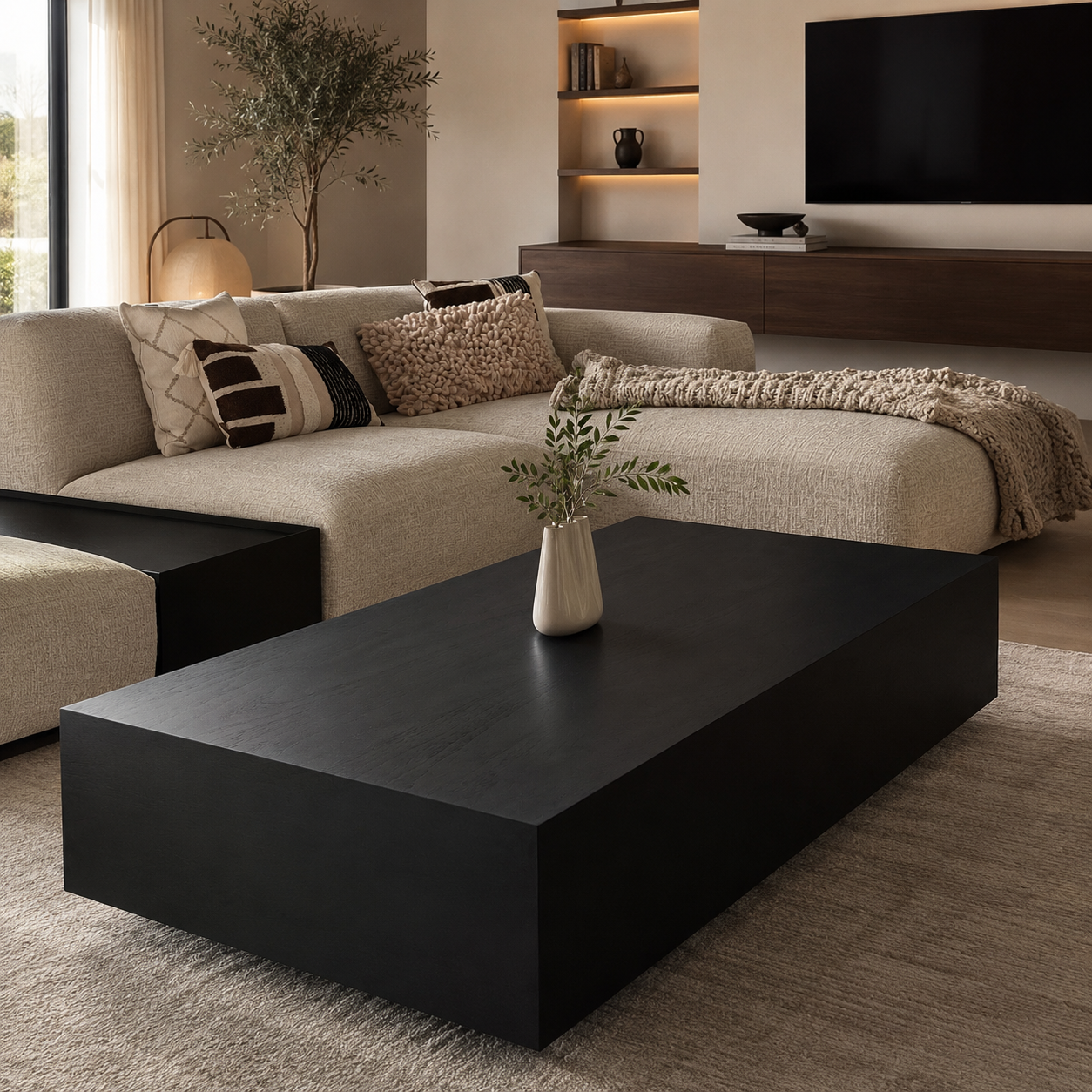 Colorado salontafel - zwart eiken