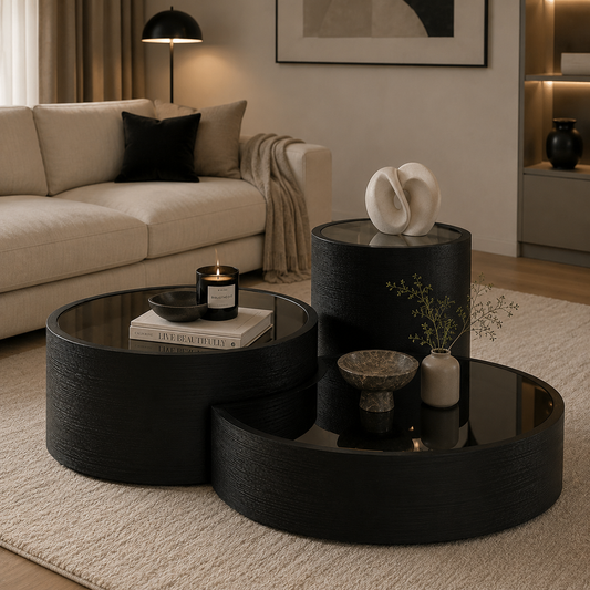 Dallas salontafel - zwart eiken