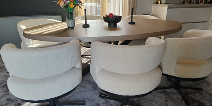 Datca Dining Table Spider Leg Travertine Hpl Traverten Colour Leg