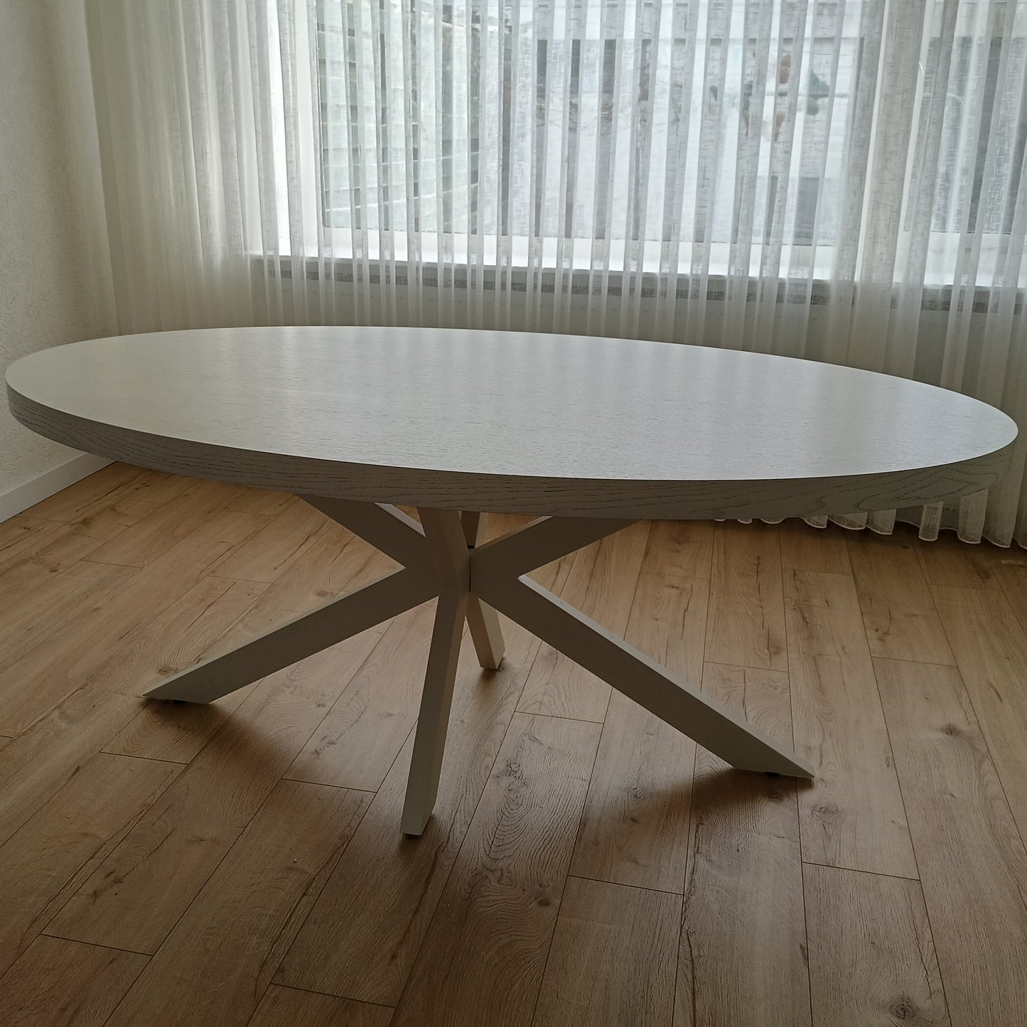 Datca Dining Table Spider Leg Travertine Hpl Traverten Colour Leg