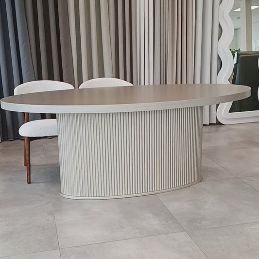 Datca Dining Table Platin 3 Mdf