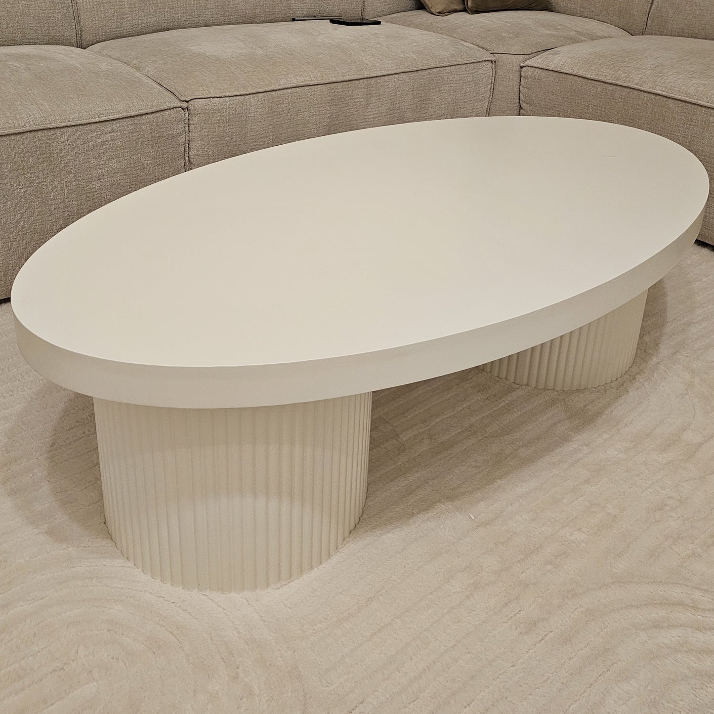 Datca Coffee Table Tweety Leg Beige Mdf