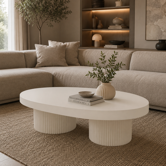 Datca salontafel – Tweety poot, beige MDF