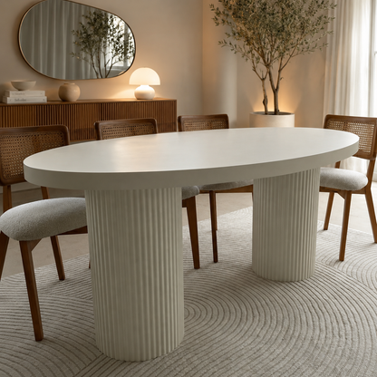 Datca eettafel – Tweety poot, beige MDF