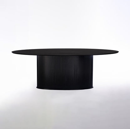 Bergamo eettafel - Apollo poot, zwart eiken