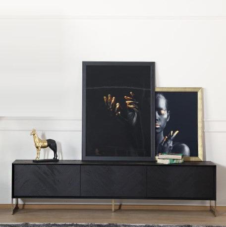 Dream tv stand black oak