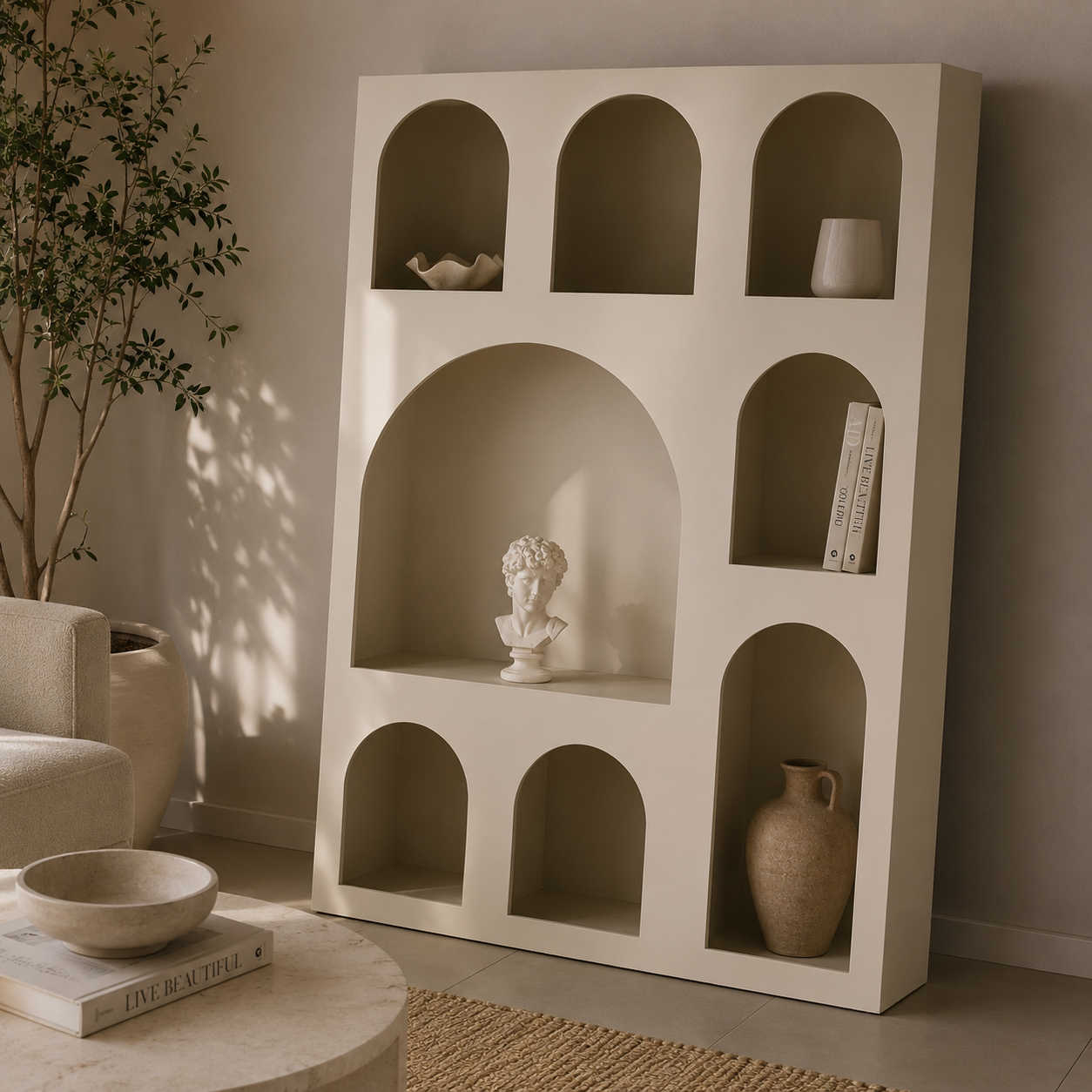 Winston boekenkast – zwart MDF