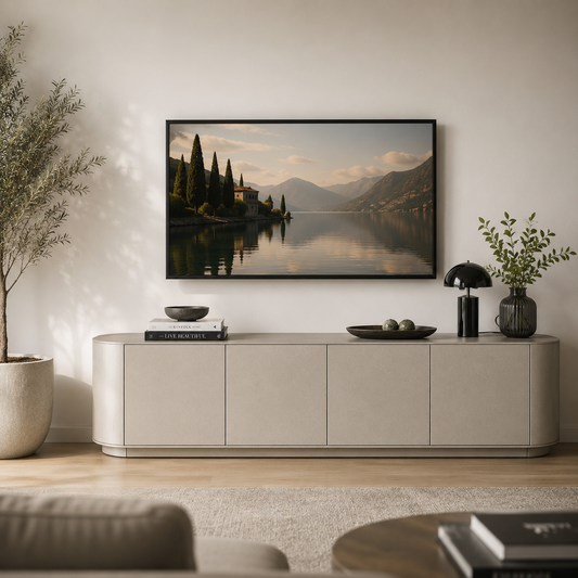 Elips TV-meubel – Platin 3 eiken