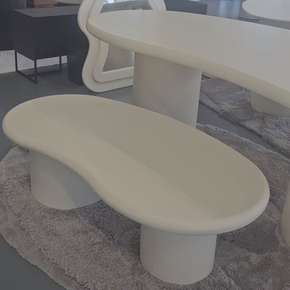 Fasulye Coffee Table Como Leg Beige Mdf