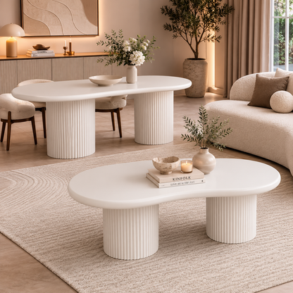 Fasulye salontafel – Tweety poot, off-white