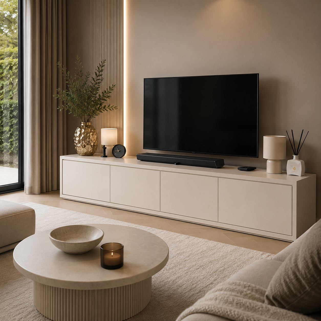 Funda TV-meubel - beige eiken