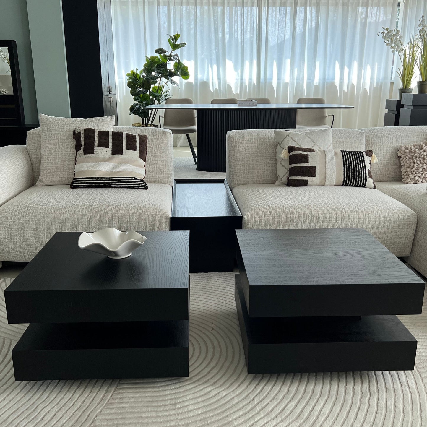 Hamburger coffee table 60x60cm