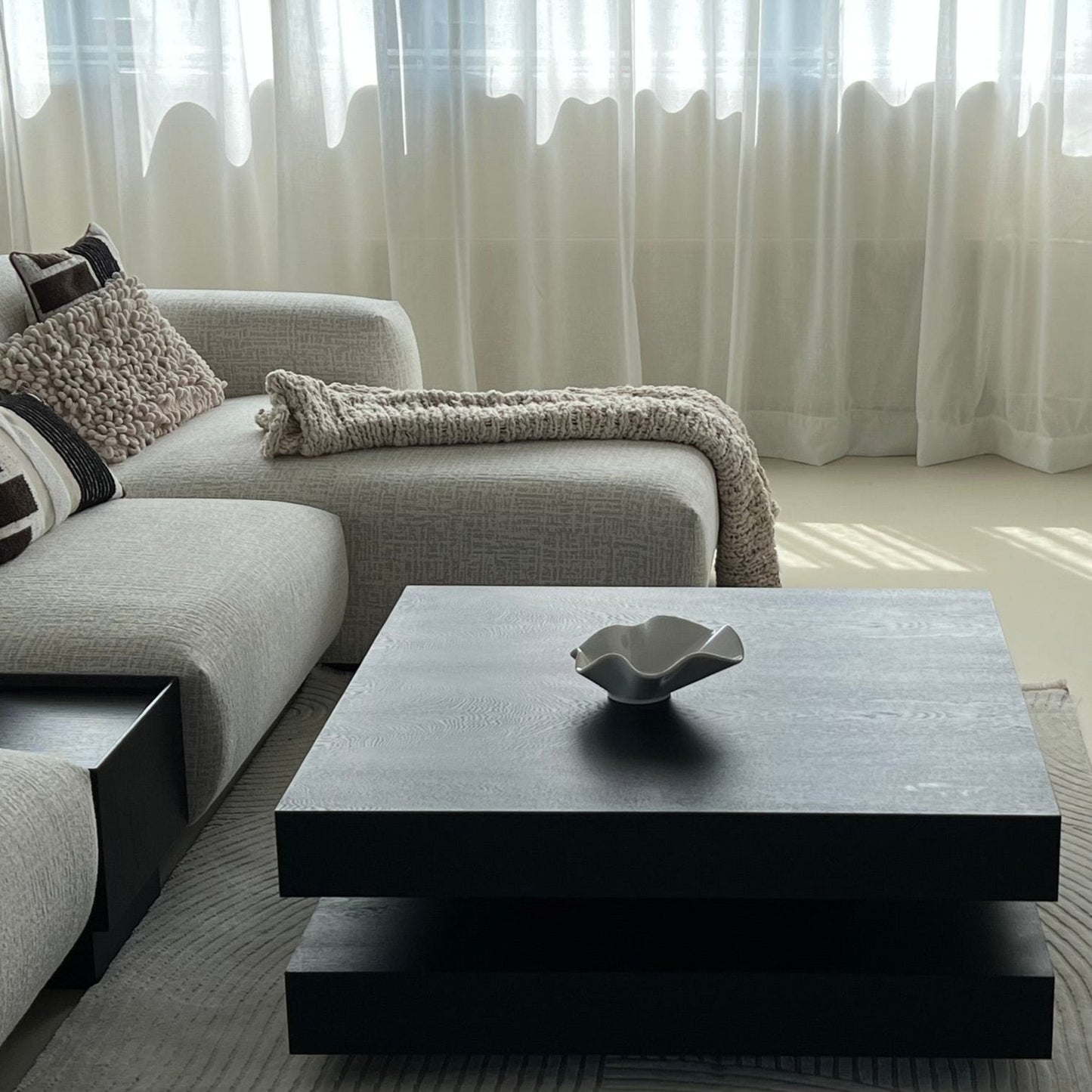 Hamburger coffee table 100x100