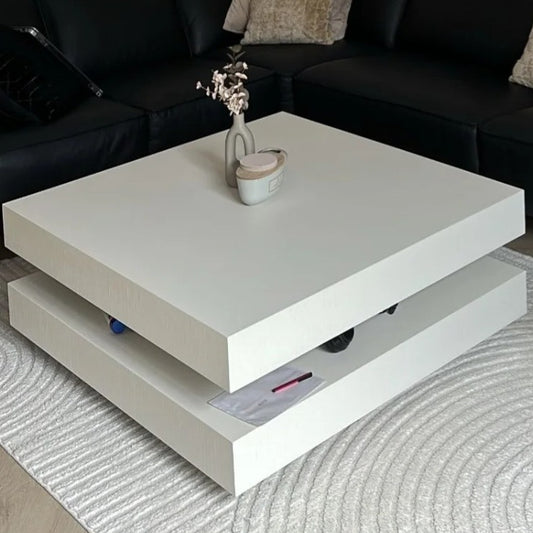 Hamburger Coffee Table 80x80 Beige Oak