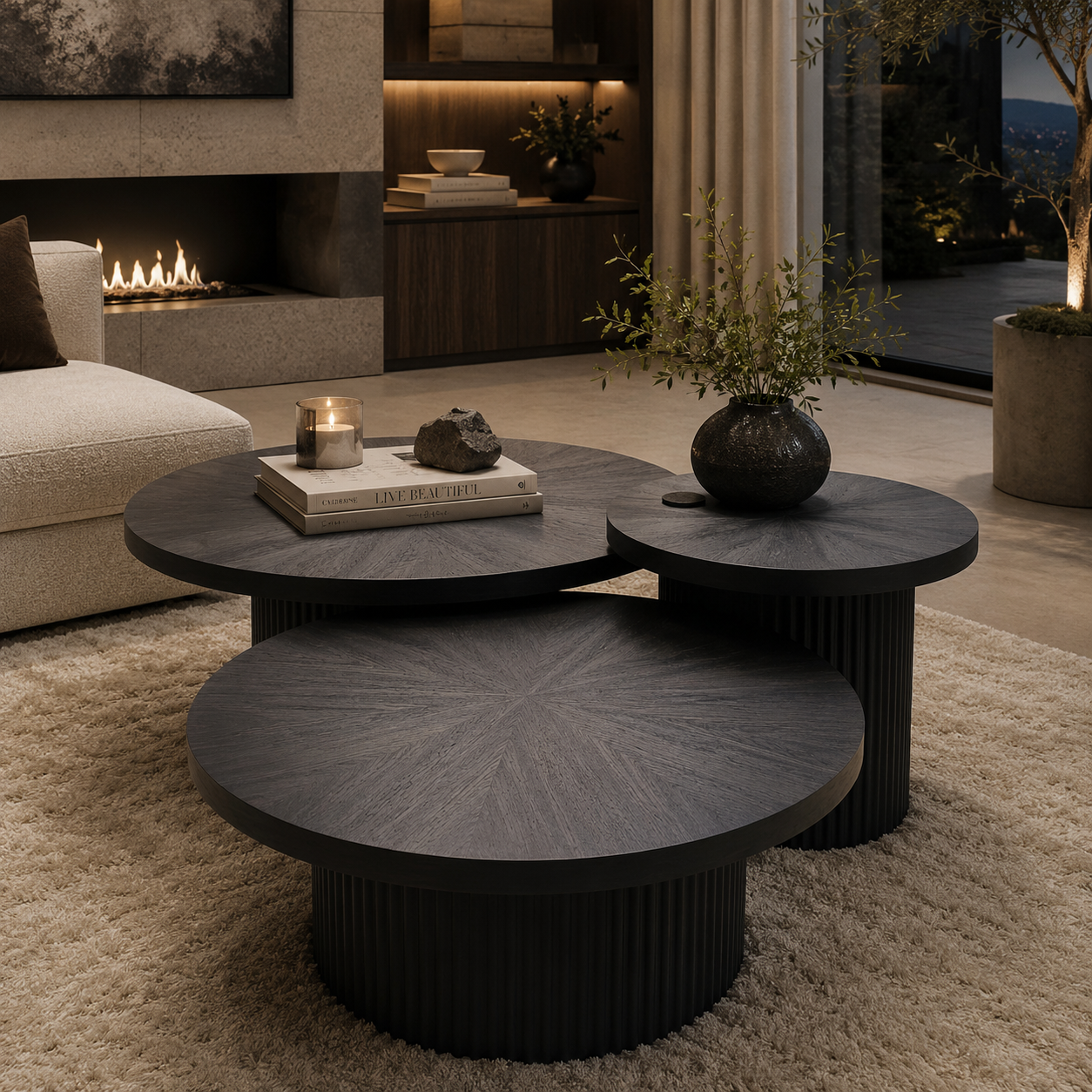 Lazy salontafel – Tweety poot, okaliptus fineer