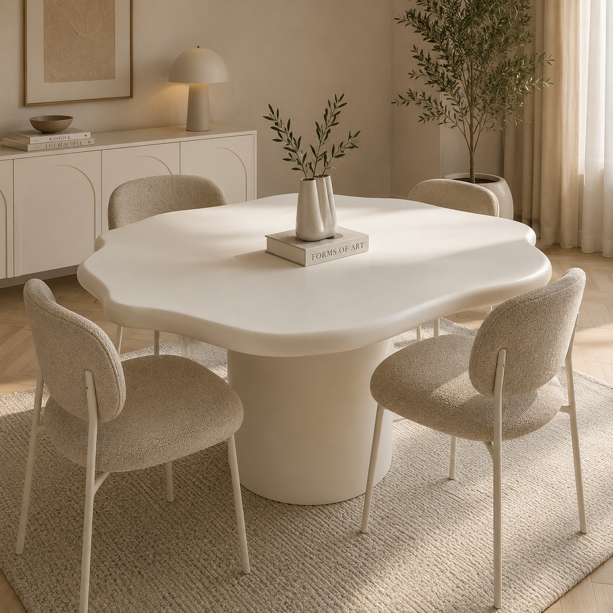 Ventana eettafel – wit MDF